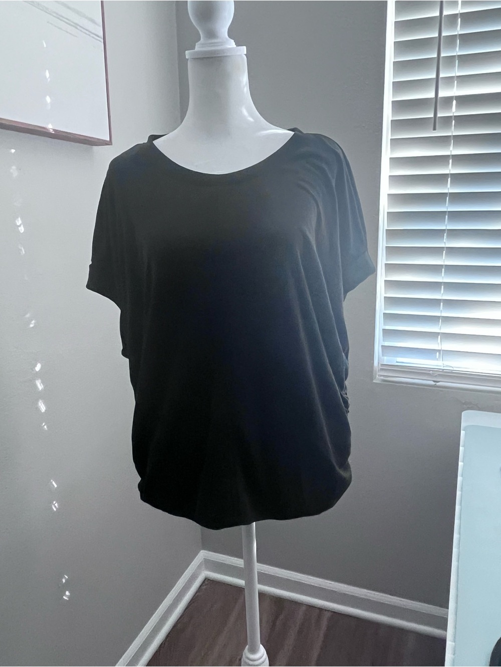 Cupio Black Short Sleeve Slouchy Tee